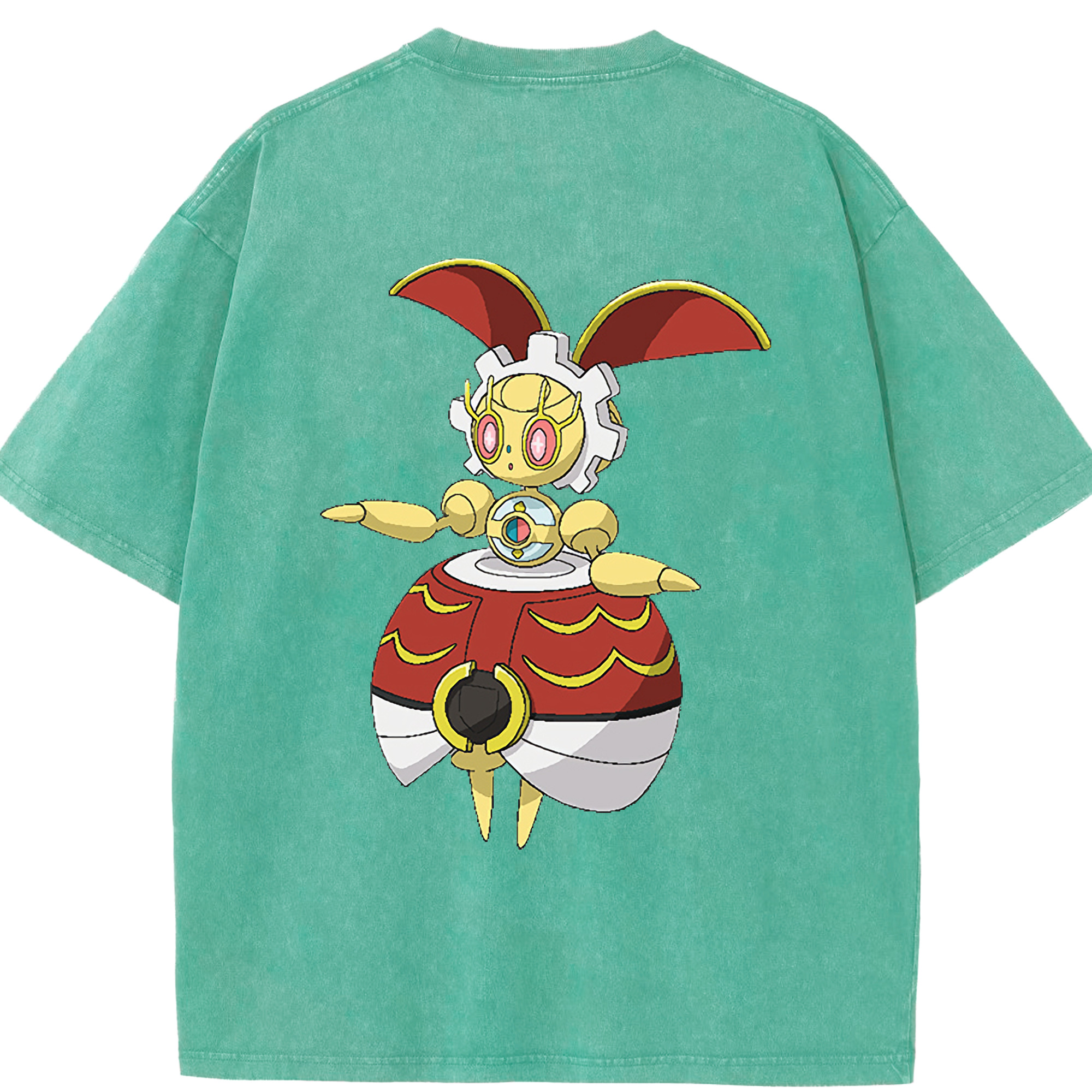 （画像用） ポケットモンスター Pokémon 綿100% ヴィンテージ風 半袖Tシャツ（背面プリント）